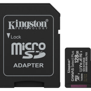 Kingston Technology MicroSDXC 128GB Canvas Select Plus Gen3 150MB/s A1