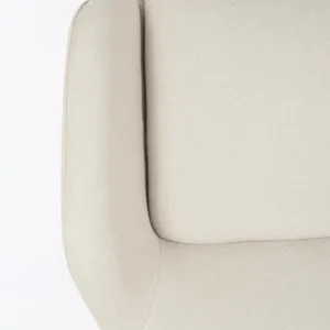 Bizzotto Poltrona Ophelia con Gambe a Slitta in Metallo e Tessuto Beige 6 0733494 PM1 1