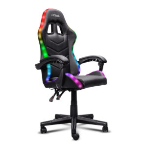Sedia Gaming Trust GXT 704 Roniq RGB Regolabile Nero con Luci LED 110kg