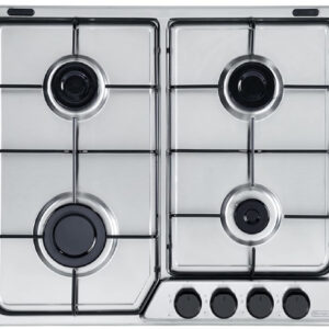 De'longhi FFA 46 ASV Piano Cottura Gas 4 Fuochi 60cm Da Incasso Acciaio Inox