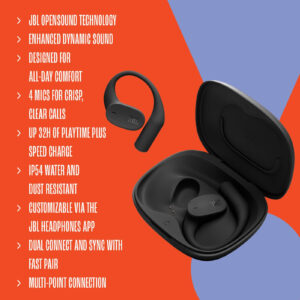 JBL Sense Lite Cuffie Open-Ear True Wireless con Archetto Blu 5 3 87