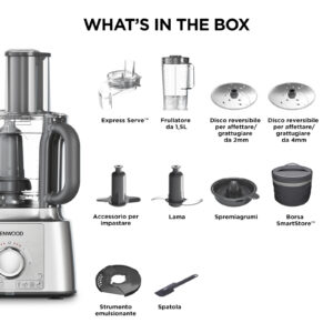 Kenwood FDP65.590SI Robot da Cucina Multipro Express Argento 8 6 44