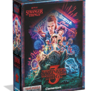 Clementoni 39979 Puzzle 1000 Pezzi Stranger Things Special Series Compact Box con Poster 50x70 cm Made in Italy