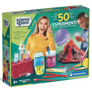 Clementoni Scienza e Gioco Lab 19430 Kit Scientifico 50 Esperimenti Bambini 8+ Anni Made in Italy