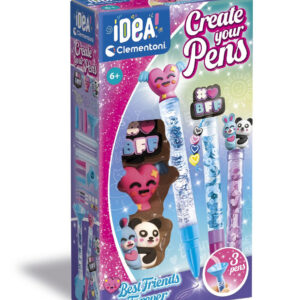 Clementoni Kit Creativo Penne Personalizzabili Best Friends Forever 18872 3 Penne Decorazioni Bambini 6+ Anni