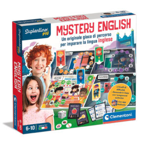 Clementoni Sapientino Più 16598 Gioco da Tavolo Educativo Mystery English 6+ Anni 2-4 Giocatori Made in Italy