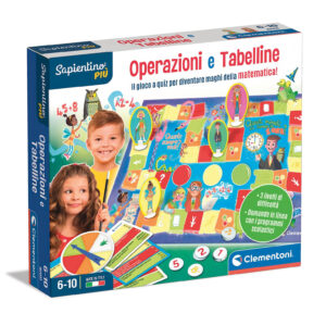 Clementoni Gioco da Tavolo Educativo 16596 Sapientino Operazioni e Tabelline 6+ Anni Made in Italy