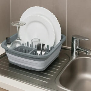 Scolapiatti Abert Spa BIS Pieghevole Salvaspazio Taglia M PP Grigio/Tortora