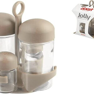 Menage Abert Jolly 4 Pz Tortora Vetro e Plastica