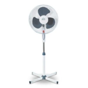 Dcg VE1625 Ventilatore a Piantana 40 cm 3 Pale 3 Velocit&agrave; Oscillazione Altezza Regolabile Bianco/Nero