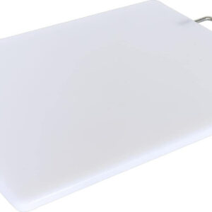 Tagliere Casa Collection PP Maniglia Acciaio 35x25 cm Bianco
