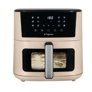 Tognana Friggitrice ad Aria 10L 2300W Doppia Resistenza Display Digitale 12 Programmi Grigio Perla