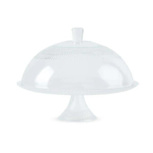 Alzata con Cupola Mercury Alba Vetro Trasparente 24x25 cm