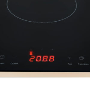 Tognana Iridea Piastra a Induzione Singola 2000W Display Digitale Timer 180 min Champagne 3 1 84