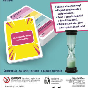 Clementoni Multitasking Gioco da Tavolo Party Game 4-8 Giocatori 12+ Anni Made in Italy 16778 4 2 114