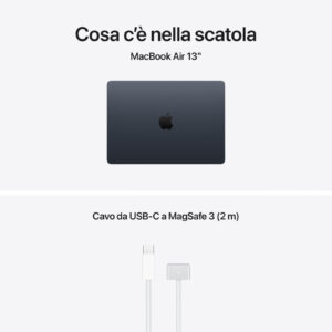 Apple MacBook Air 13" chip M5 10-core CPU 10-core GPU 16GB 1TB SSD Mezzanotte 7 5 56
