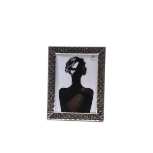 CORNICE PORTAFOTO METALLO ARGENTO DECORO 15X20CM - 07289MEY