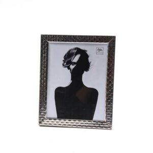 CORNICE PORTAFOTO METALLO ARGENTO DECORO 20X25CM - 07296MEY