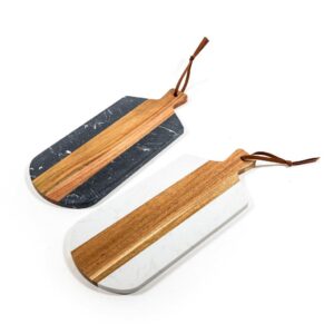 TAGLIERE IN MARMO/LEGNO 42X18XH1CM COL. ASSORTITI