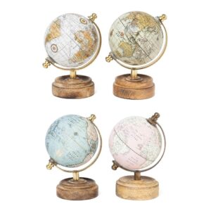 MAPPAMONDO BASE LEGNO 8X10XH13CM MAPPE ASSORTITE