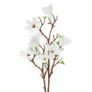 Magnolia Finta 89 cm Bianca con 7 Fiori