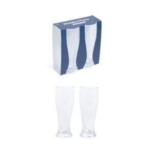 SET 2 BICCHIERI VETRO BIRRA 460ML 74X64XH19,2CM