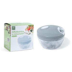 TRITATUTTO MANUALE COLOR GRIGIO PLASTICA/ACCIAIO