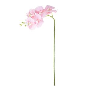 ORCHIDEA 5 FIORI ROSA IN EVA/PLASTICA/MET. 66CM