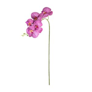 ORCHIDEA 5 FIORI VIOLA IN EVA/PLASTICA/MET. 66CM