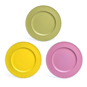 SOTTOPIATTO IN PLASTICA D.33CM COL.PRIMAVERA