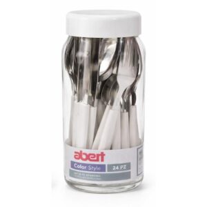 SERV. 24 POSATE EXAGONA BIANCO CONF.BARATTOLO - RE7131424