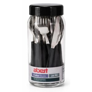 SERV. 24 POSATE EXAGONA NERO CONF.BARATTOLO - RE7151424