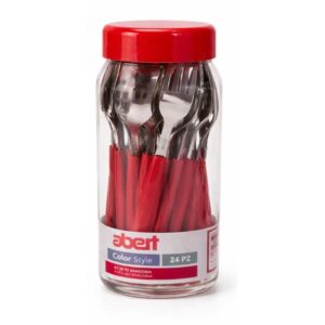 SERV. 24 POSATE EXAGONA ROSSO CONF.BARATTOLO - RE7071424