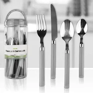 SERV. 24 POSATE EXAGONA GRIGIO CONF.BARATTOLO - RE7141424