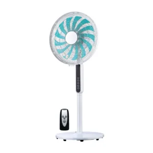 Dcg eltronic VE1634TT Ventilatore a Piantana 40cm 13 Pale 3 Velocità Timer 12h Telecomando Touch Display