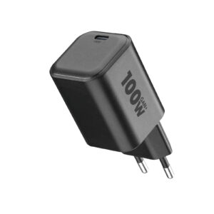 Cellularline ACH USB-C GaN+ Caricabatterie da Rete 100W USB-C Power Delivery Nero