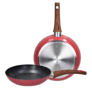 Set Padelle Tognana Rose Salt YG79132ROSEA 24/28 cm Alluminio Forgiato Antiaderente Rosa