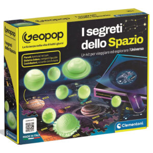 Clementoni x Geopop Segreti dello Spazio Gioco Scientifico Puzzle 150 Pezzi Modellini Fosforescenti 10+ Anni 19426