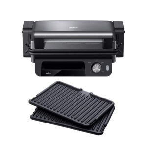 Braun MultiGrill 5 CG5033 Bistecchiera Elettrica Griglia di Contatto 3in1 2000W Piastre Rimovibili Antiaderenti Nero