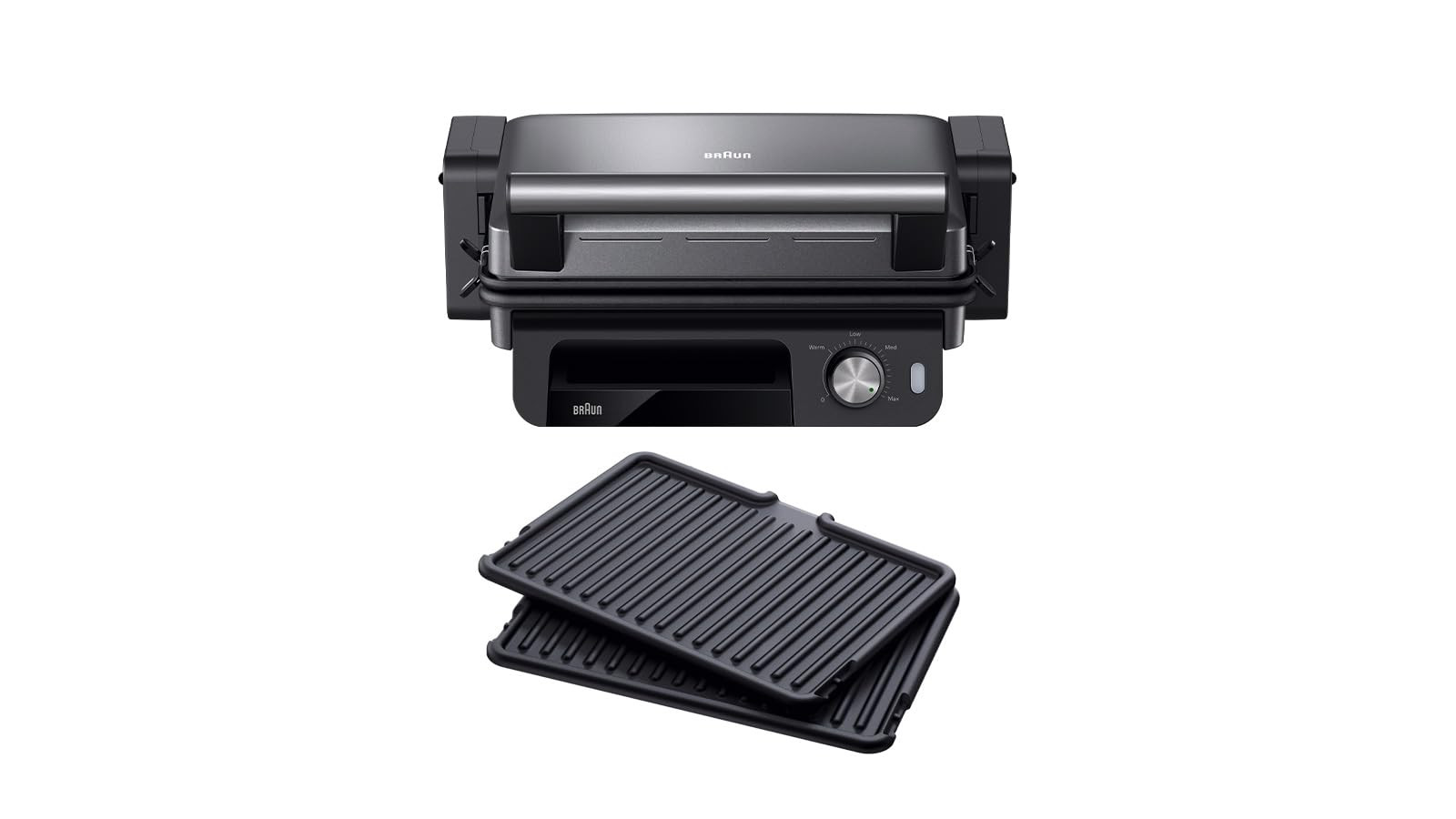 Braun MultiGrill 5 CG5033 Bistecchiera Elettrica Griglia di Contatto 3in1 2000W Piastre Rimovibili Antiaderenti Nero 1 0 129