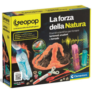 Clementoni Geopop La Forza della Natura 19427 Kit Scientifico Vulcano Terremoto Tornado 10+ Anni