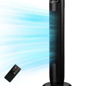 Midea MFS18200APK Ventilatore a Piantana 3 Pale 3 Velocità Oscillante 85 cm Nero