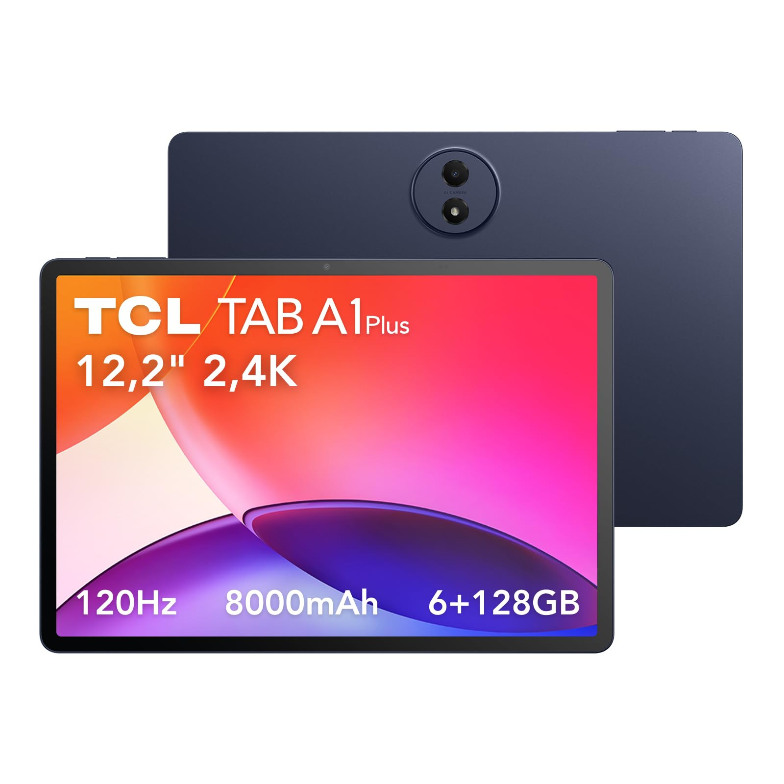 Tcl TAB A1 Plus Tablet 12.2" 2.4K 120Hz Snapdragon 4 Gen 2 6GB RAM 128GB Android 16 Wi-Fi Space Blue 1 0 3