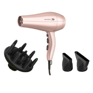 Gama Keration Diva 3D GH3537 Asciugacapelli 2300W Motore AC Micro Glitt 3D Therapy Ultra Ion Rosa