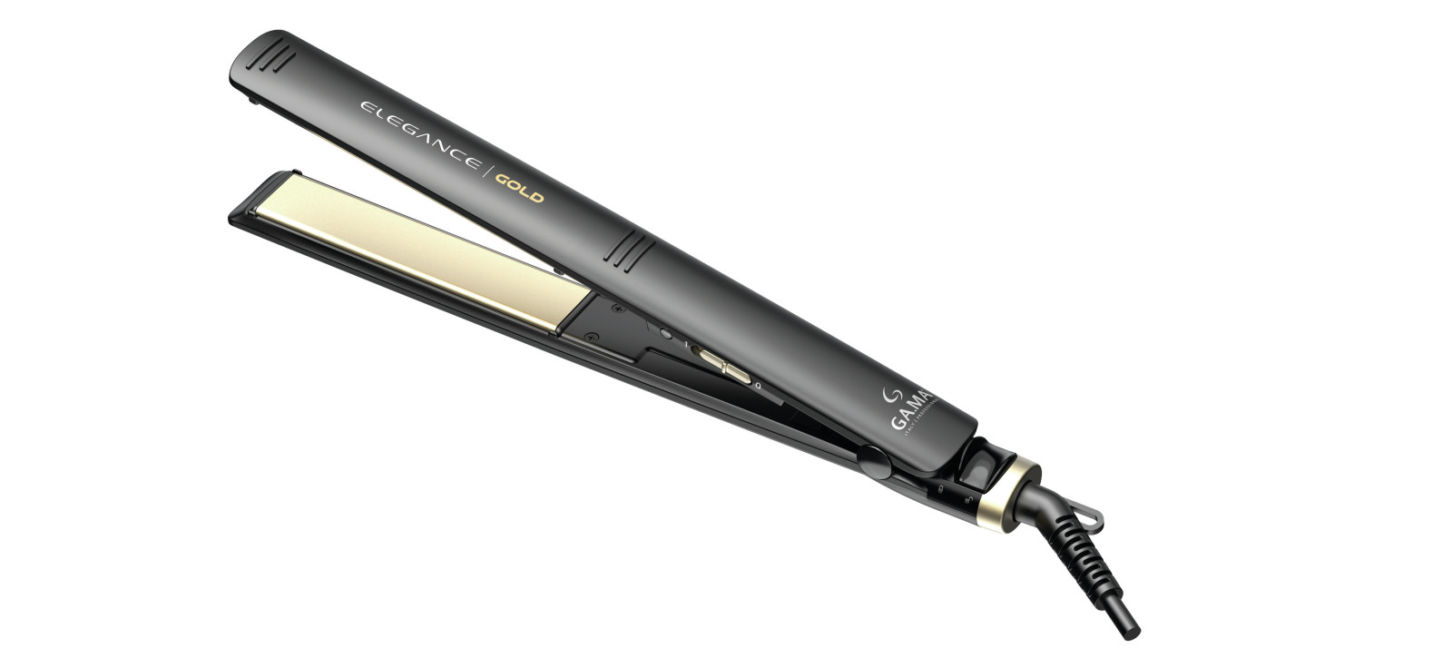 Ga.ma Piastra per Capelli Elegance Gold Ceramica Ion Olio Oro Fluido 230°C 45W Trafile 120x25mm 1 0 46