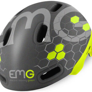 Emg Casco HM09 Demi Jet per Monopattino e Bici Elettrica Unisex CE EN 1078 Policarbonato Taglia M Grigio