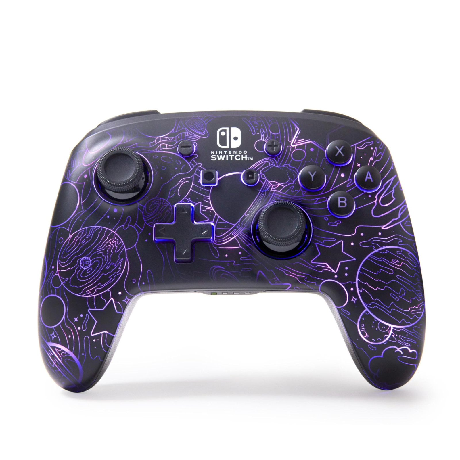 Powera Controller Wireless Lumectra Galactic Vortex NSGP0349-01 Nintendo Switch LED RGB 2 Pulsanti Mappabili 1 0 75