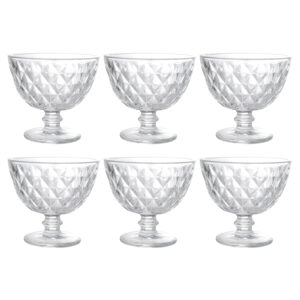 Coppette Gelato Tognana Diamond Set 6 Vetro Trasparente 280 cc N3585D1TRASA