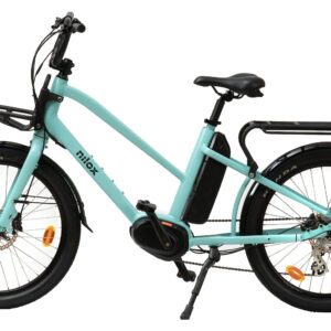 Nilox C2 Cargo Mid Bici Elettrica Motore Centrale BAFANG M400 250W 80Nm Batteria 36V 13Ah 468Wh Autonomia 60km Freni Idraulici Shimano Cambio 7V Ruote 24"