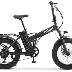 Nilox X8 Ultra Fat Bike Elettrica Pieghevole 20"x4" Motore 250W 48V 13Ah 90km Shimano 6V Freni Disco NXEBX8ULTRABL